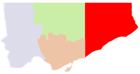 map of toronto east region